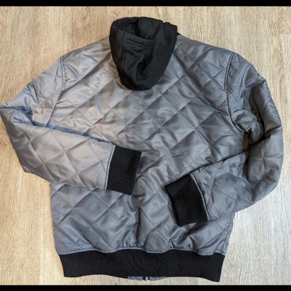 Mens American Rag gray quilted jacket size Large - Picture 5 of 6